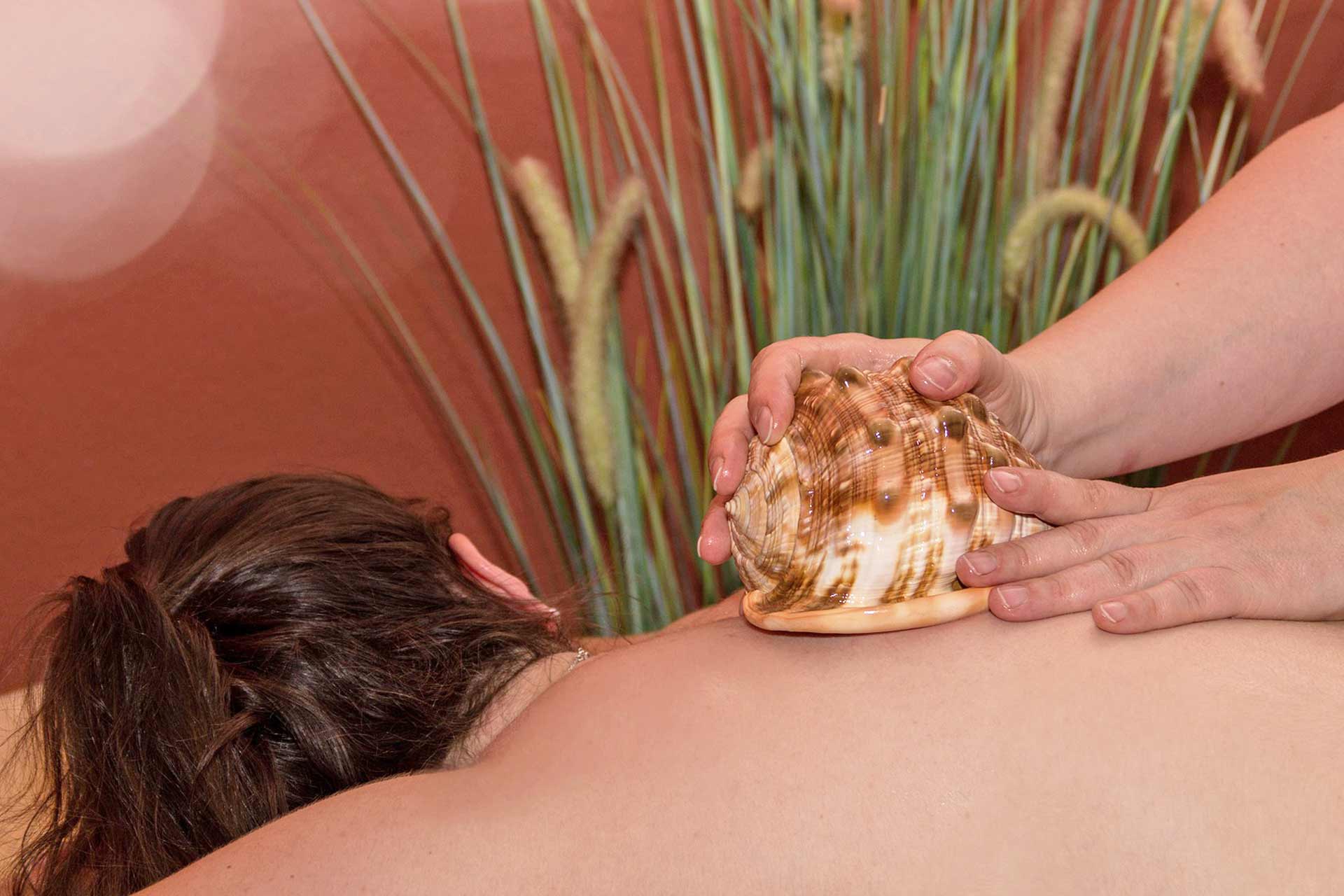 massage aux coquillages
